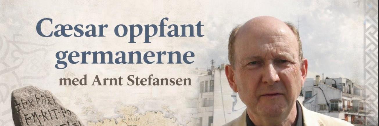 Arnt Stefansen holder foredrag om hvordan propaganda og myter ble brukt i antikkens Roma