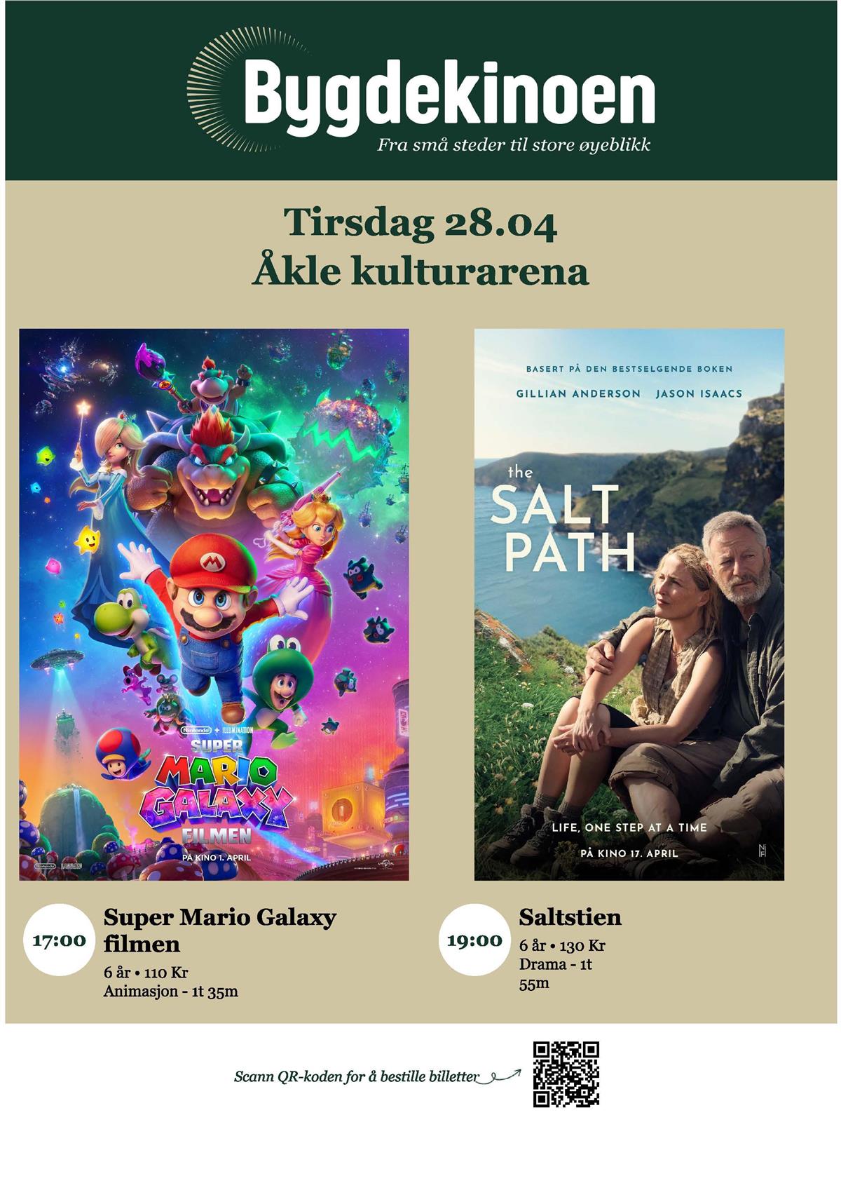 Kinoprogram tirsdag 28. april