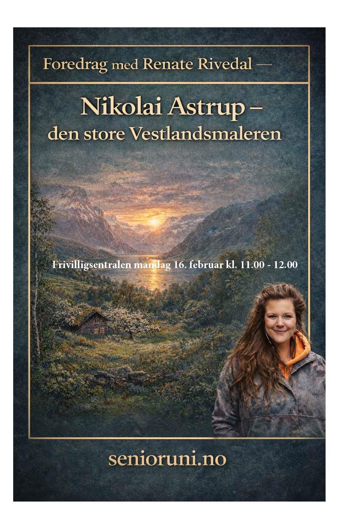 Renate Rivedal forteller om den store Vestlandsmaleren Nikolai Astrup