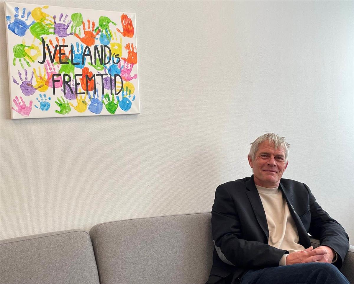 Jan André Myhren ser frem til et nytt år som ordfører i Iveland kommune - Klikk for stort bilde